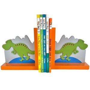 CREATIVE CONCEPTS For Kids ☆ T-Rex Dinosaur Wood Bookends